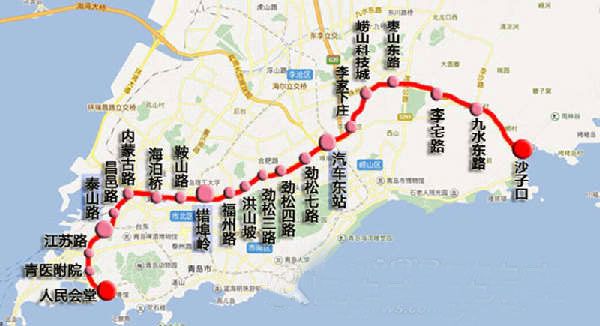 青岛地铁4号线线路图（详细）