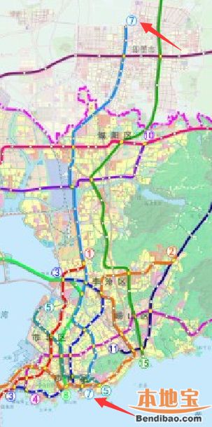 青岛地铁7号线线路走向